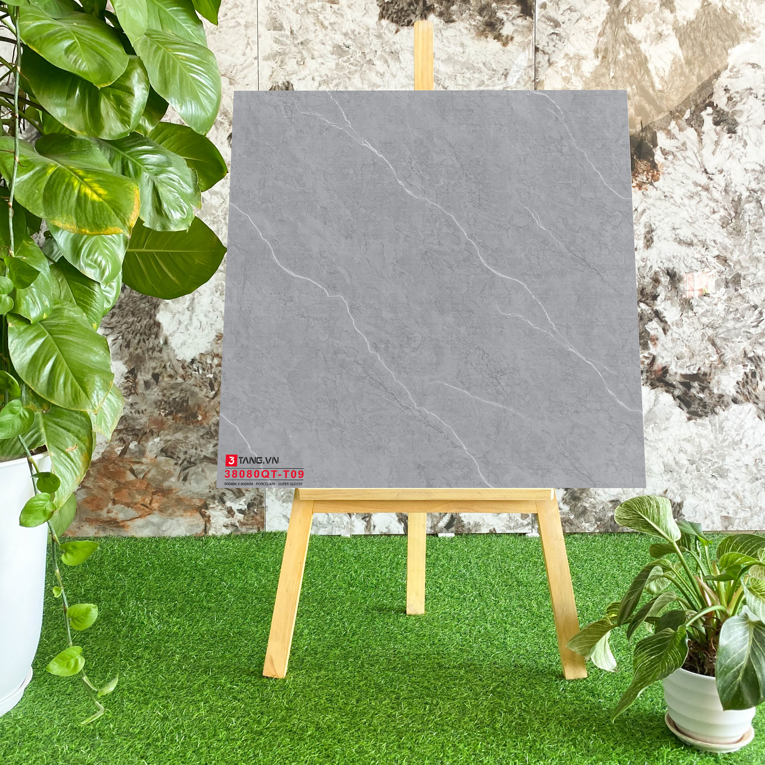 3808QT-T09 Gạch Vân Đá Nhập Khẩu 800x800