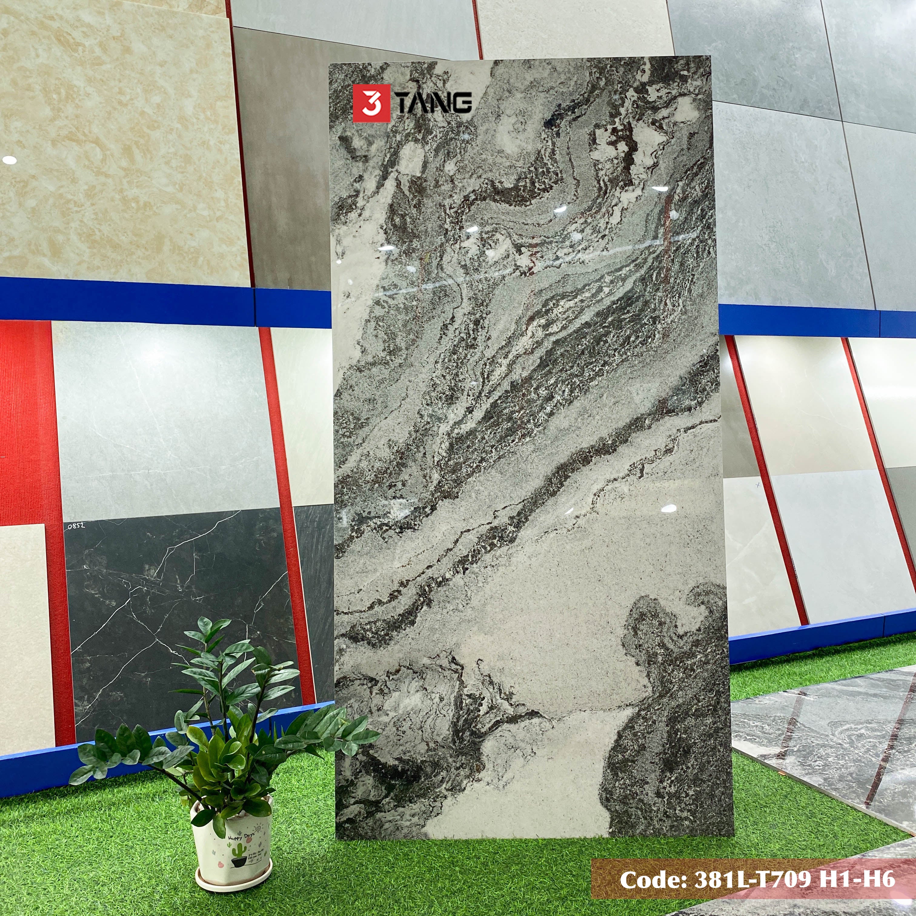 3781L-T09-6H1-H6 Gạch Vân Đá Nhập Khẩu 900x1800