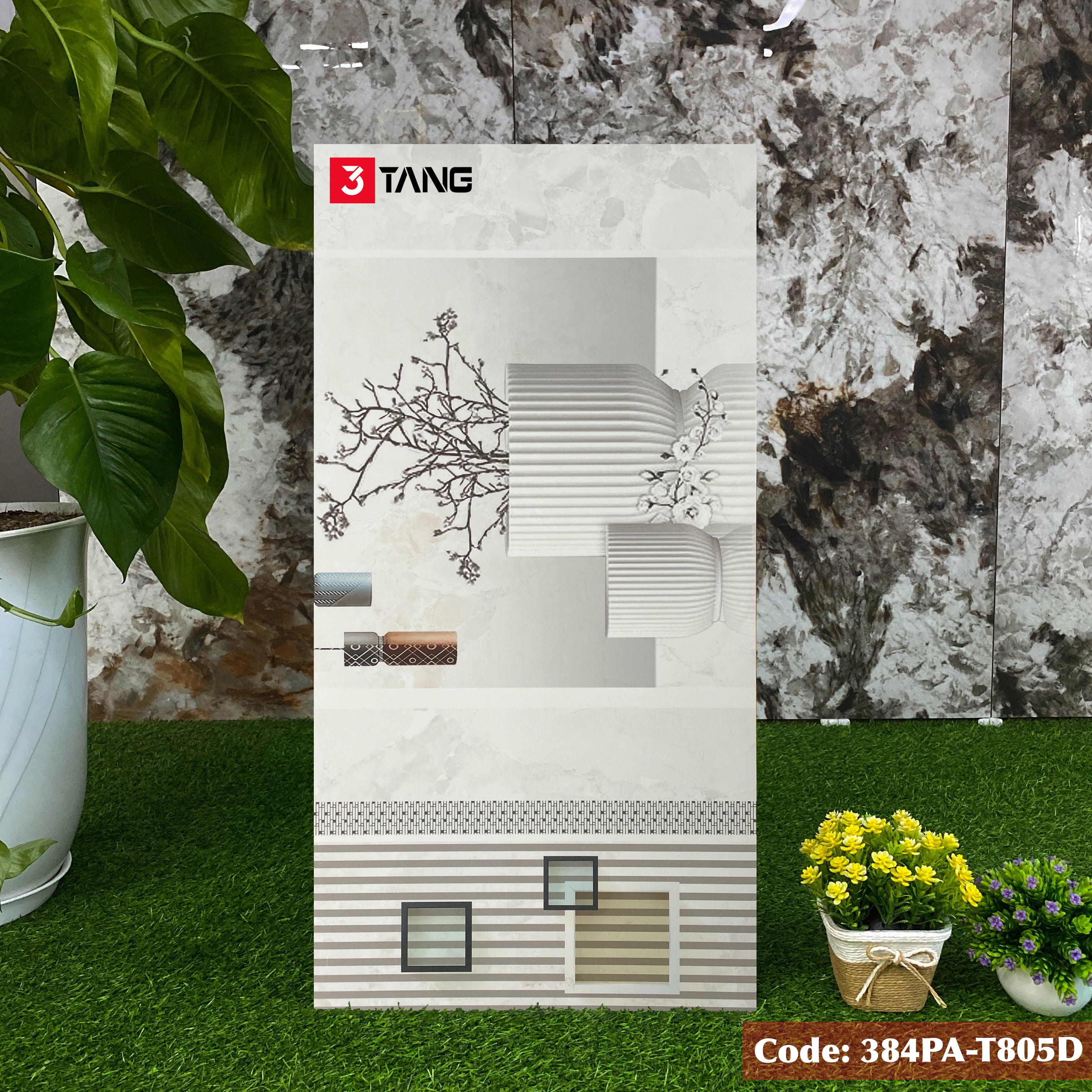 384PA-T805D Gạch Viên Điểm Cao Cấp 400x800