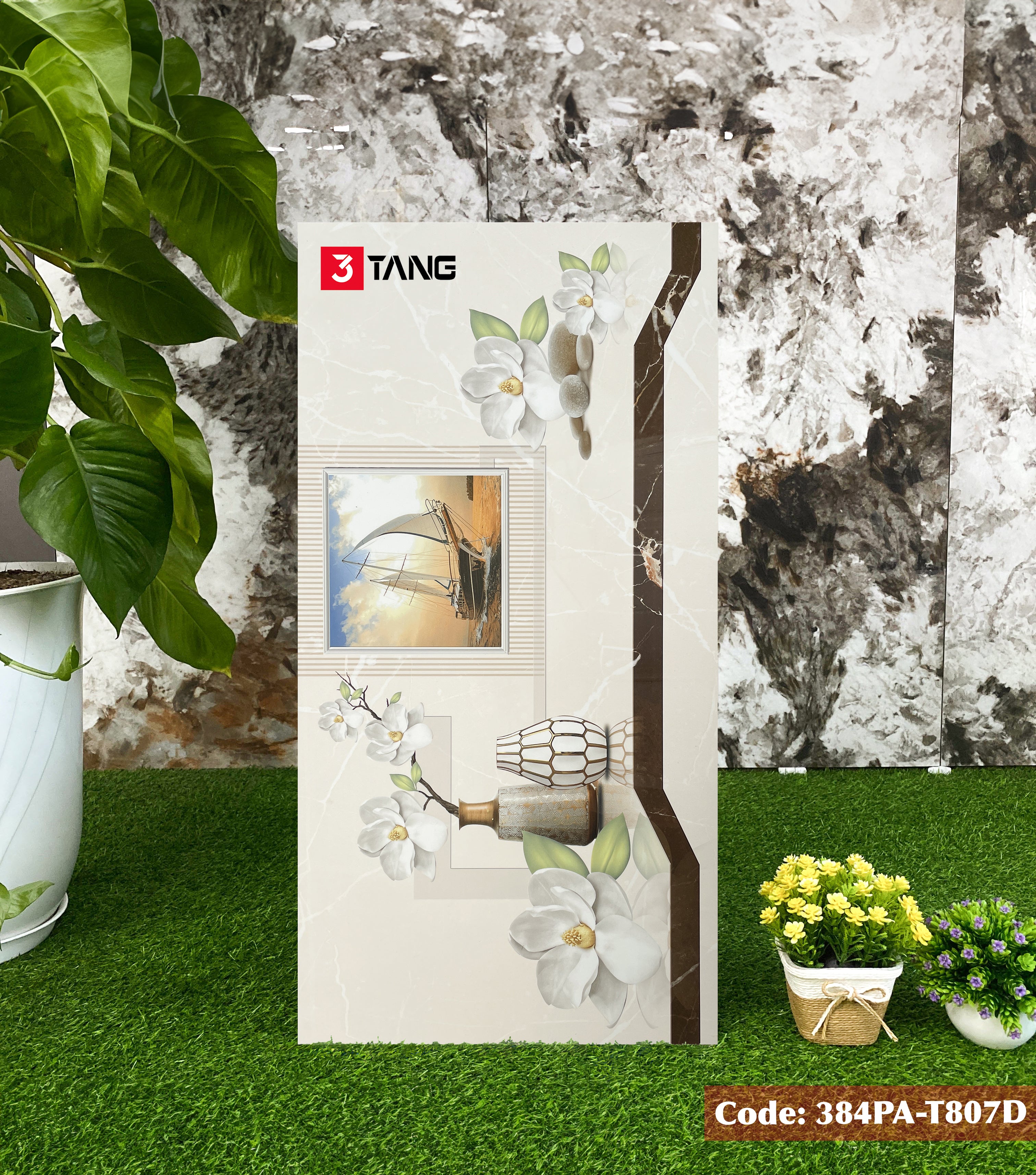 384PA-T807D Gạch Viên Điểm Cao Cấp 400x800