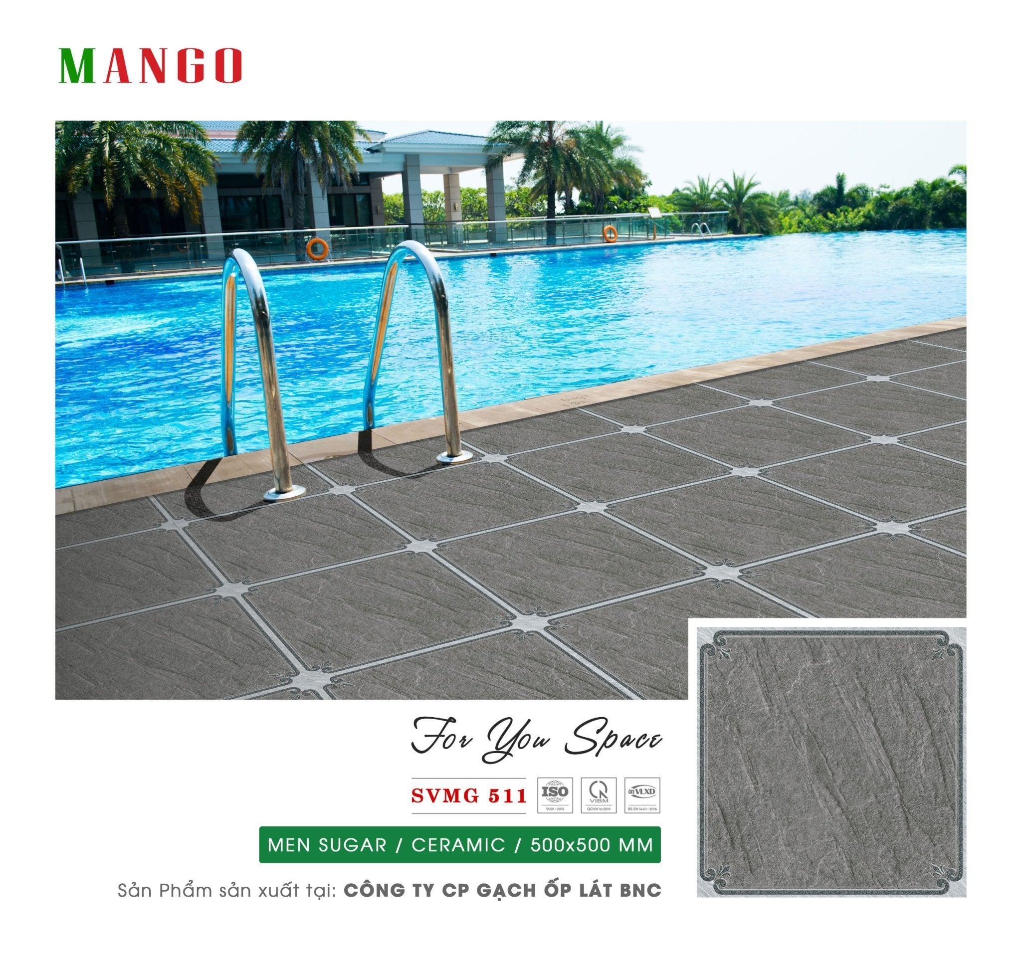 Gạch Sân Vườn MANGO - BNC 500x500